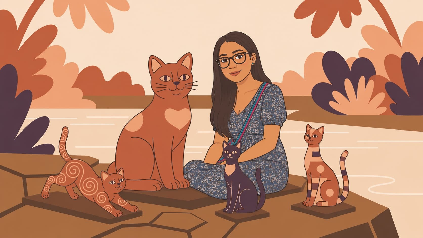 gatos y Nathalia