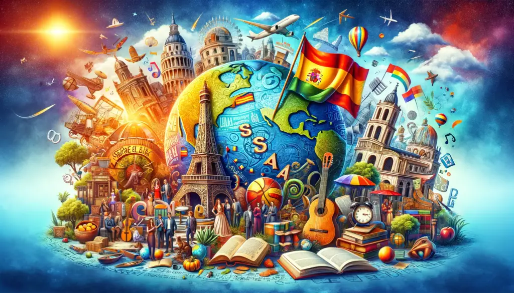 Spanish fun facts graphic